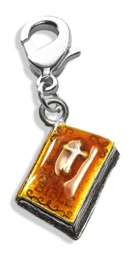 4550S Holy Bible Charm Dangle, Silver