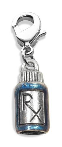 686S RX Charm Dangle in Silver