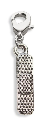 680S Band Aid Charm Dangle in Silver