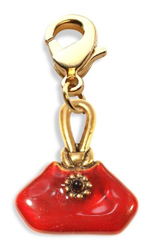 4717G French Purse Charm Dangle, Gold