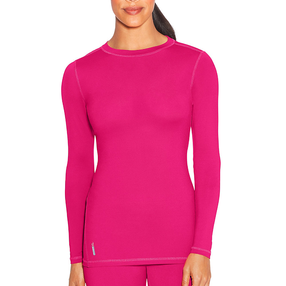 Women's Duofold Flex Weight Baselayer Crew Pop Art Pink S