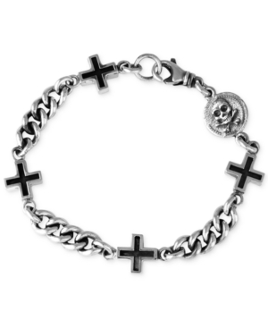 King Baby Men's Charm Bracelet in Sterling Silver