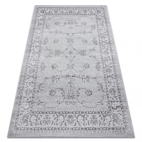 Moderní MEFE Koberec  2312 Ornament, Rám - Strukturální, Dvě úrovně Rouna šedá (Velikost: 280x370 Cm)