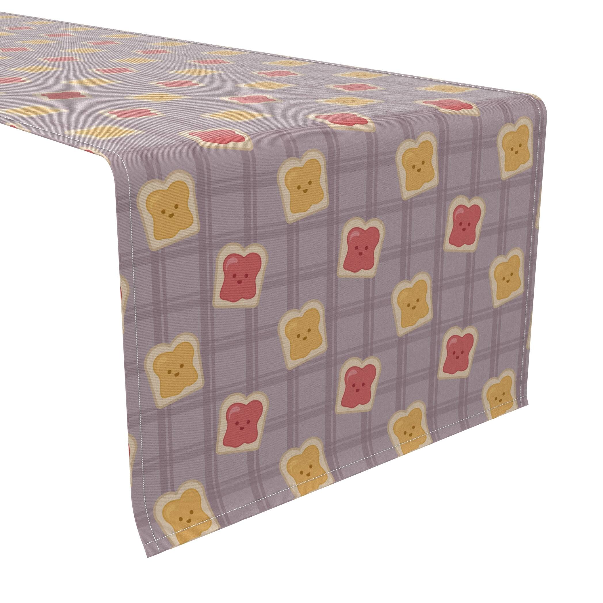 Fabric Textile Products  Inc. Table Runner  100% Cotton  16x108   Honey and Jam Toast Purple - 16 X 108