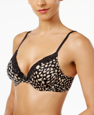 Maidenform Comfort Devotion Extra Coverage T-Shirt Bra Feather Print Latte 38D