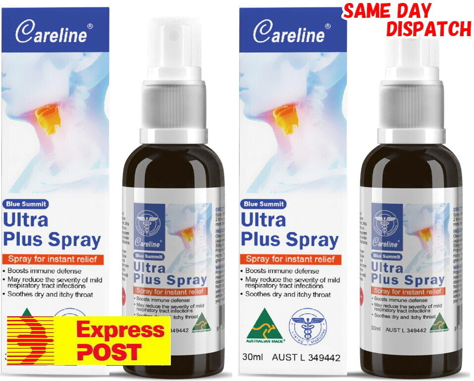Careline  Propolis & Olea Europaea Spray Relief Sore Throats Honey Boost Immune
