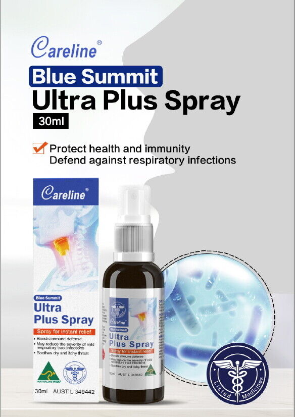 Careline  Propolis & Olea Europaea Spray Relief Sore Throats Honey Boost Immune thumbnail