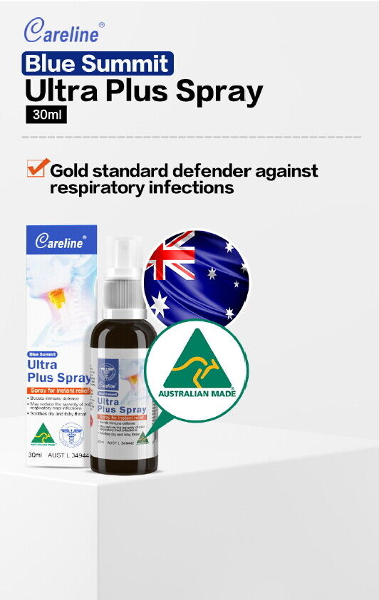 Careline  Propolis & Olea Europaea Spray Relief Sore Throats Honey Boost Immune thumbnail
