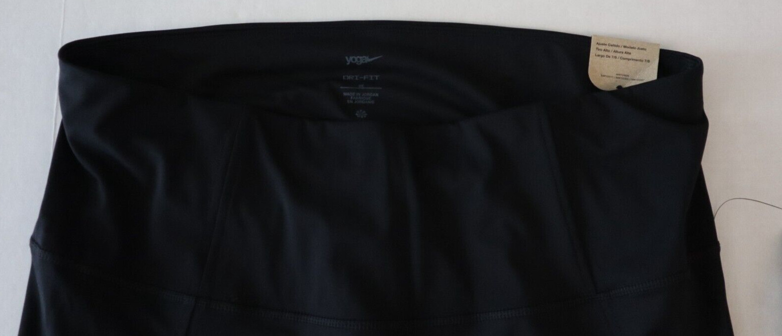 Nike Yoga DR7800 Women's Plus Sz 2XL Black Dri-Fit High Rise 7/8 Yoga Pants $65 thumbnail