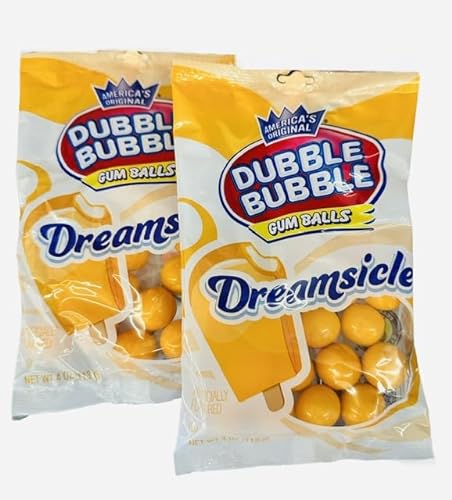 Dubble Bubble Dreamsicle Gum Balls  4 Oz