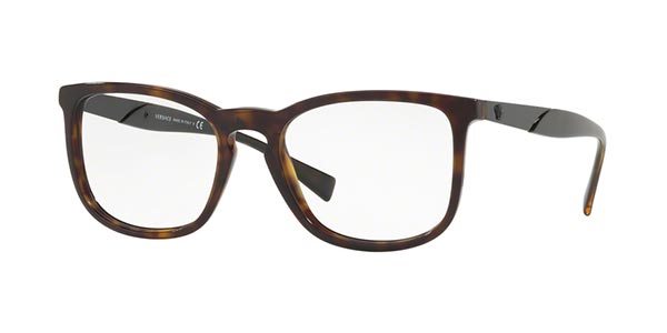 Versace Unisex Glasses Frames 3252 108 Dark Havana 54mm Mens Womens - Brown - One Size