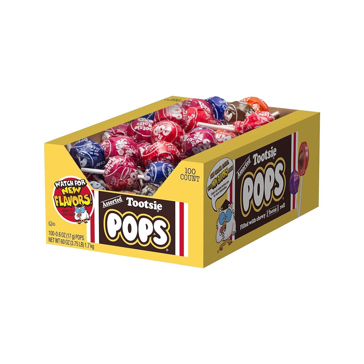 TOOTSIE ROLL INDUSTRIES Tootsie Pops 0.6 Oz Assorted Flavors 100/Box 0508 thumbnail