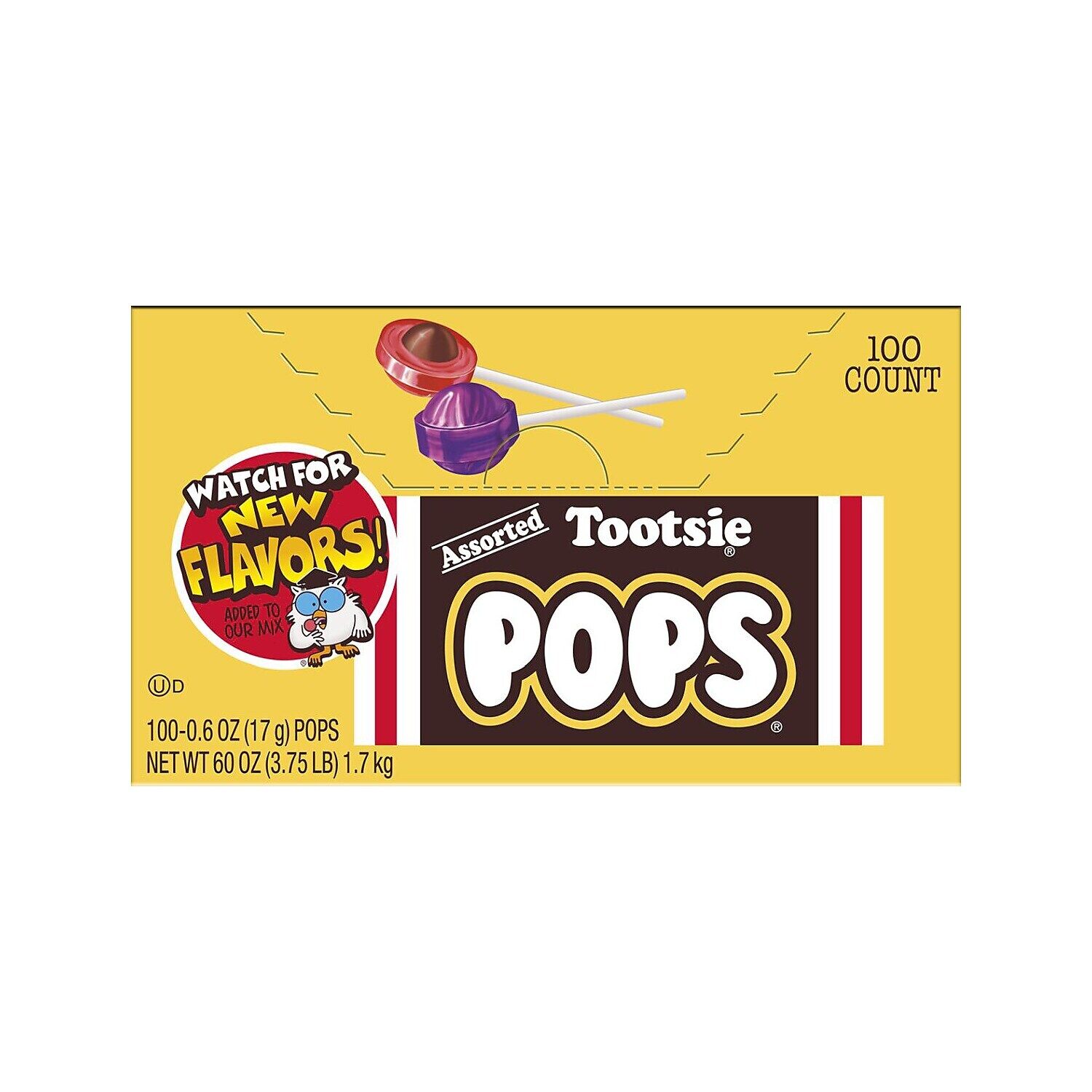 TOOTSIE ROLL INDUSTRIES Tootsie Pops 0.6 Oz Assorted Flavors 100/Box 0508 thumbnail