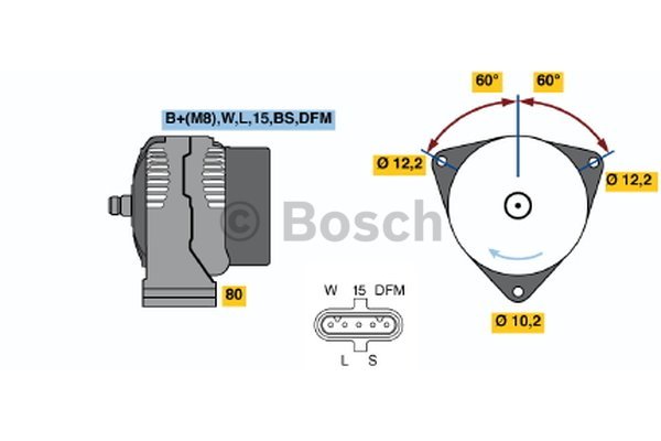 Bosch 0986047420 Alternator 4742