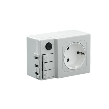 NVent HOFFMAN Light Grey Plug Socket Power Socket, Schuko