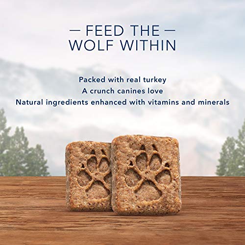 Blue Buffalo Wilderness Trail Treats High Protein Grain Free Crunchy Dog Treats Biscuits, Turkey Recipe 10-oz Bag thumbnail