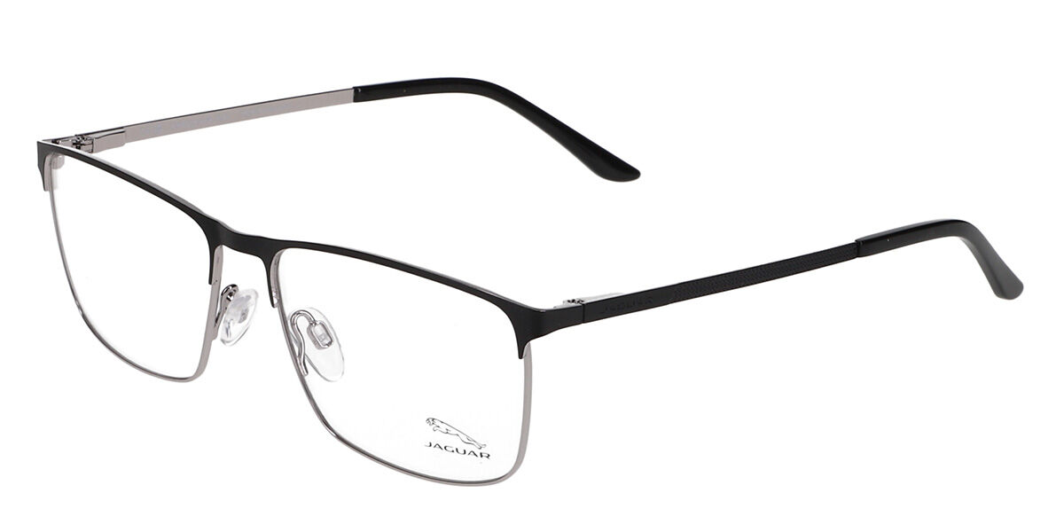 Jaguar 3119 6100 Men's Glasses Black Size 57 - Free Lenses - HSA/FSA Insurance - Blue Light Block Available