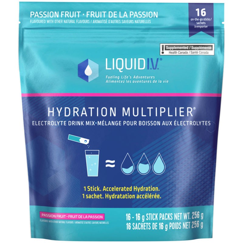 LIQUID I.V. Hydration Multiplier® Electrolyte Drink Mix Passion Fruit, 16 Pack