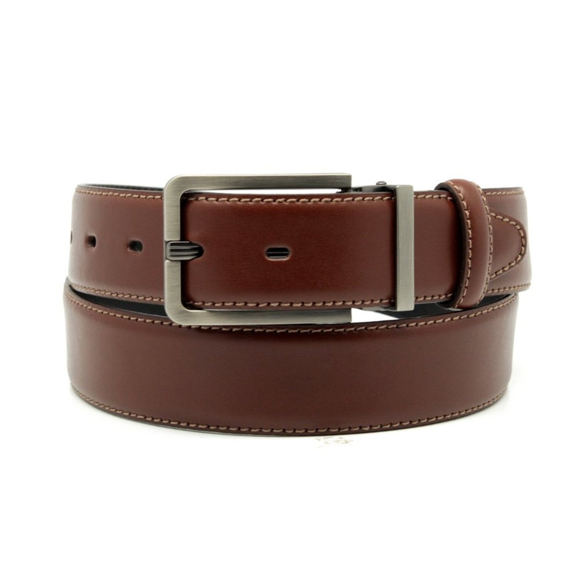 Herren Leder Gürtel Willsoor 8532 in Brown Farbe 100 Cm
