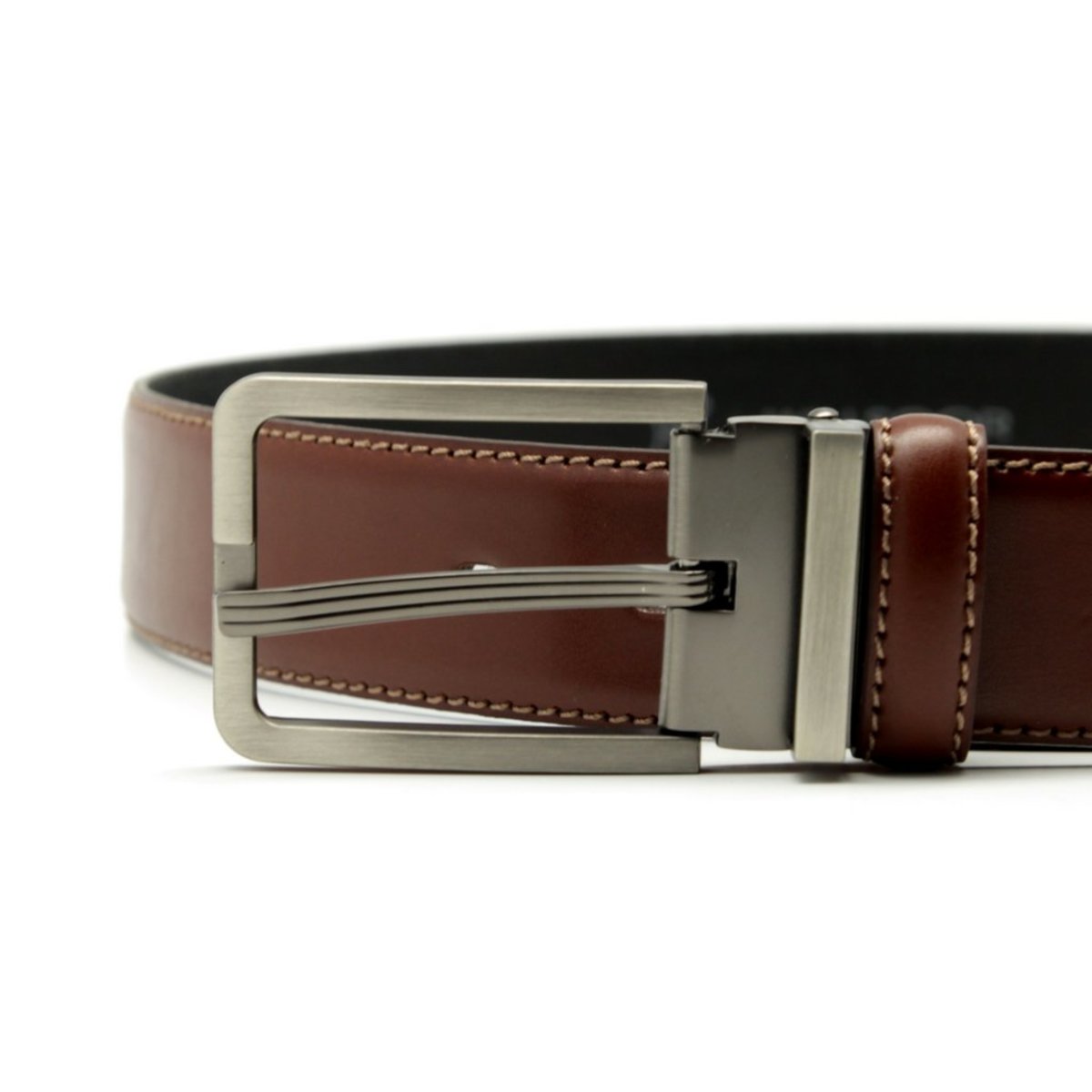 Herren Leder Gürtel Willsoor 8532 in Brown Farbe 100 Cm thumbnail