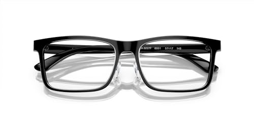 Emporio Armani EA3227F Asian Fit 6051 Men's Glasses Black Size 56 - Free Lenses - Blue Light Block Available thumbnail