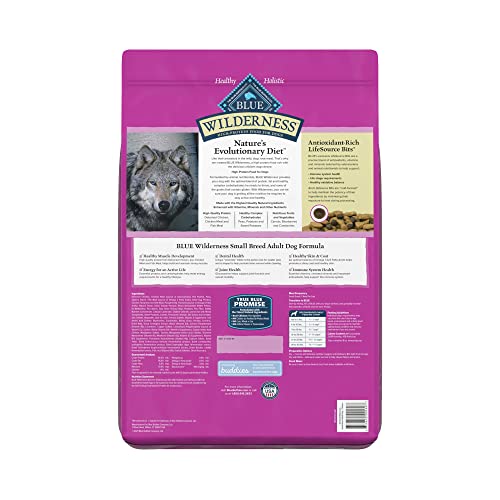 Blue Buffalo Wilderness High Protein, Natural Adult Small Breed Dry Dog Food, Chicken 11-lb thumbnail