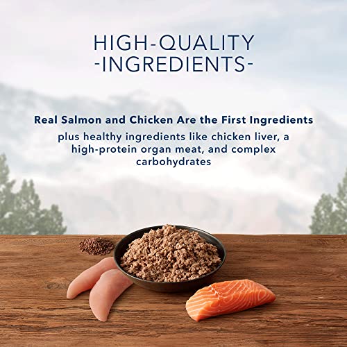 Blue Buffalo Wilderness High Protein, Natural Adult Wet Dog Food, Salmon & Chicken Grill 12.5-oz Cans (Pack of 12) thumbnail