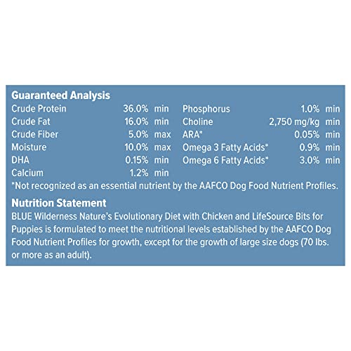 Blue Buffalo Wilderness High Protein, Natural Puppy Dry Dog Food, Chicken 11-lb thumbnail