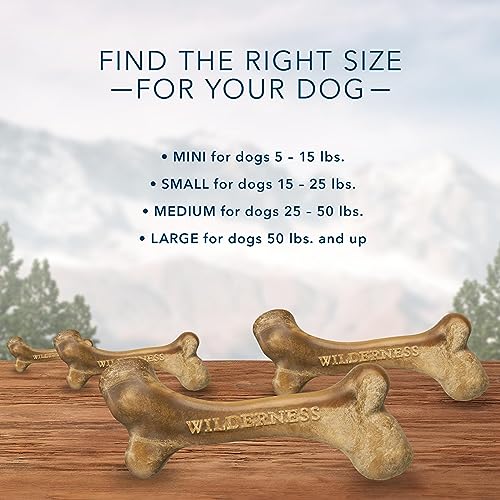 Blue Buffalo Wilderness Wild Bones Grain Free Dental Chews Dog Treats, Large 10-oz Bag thumbnail