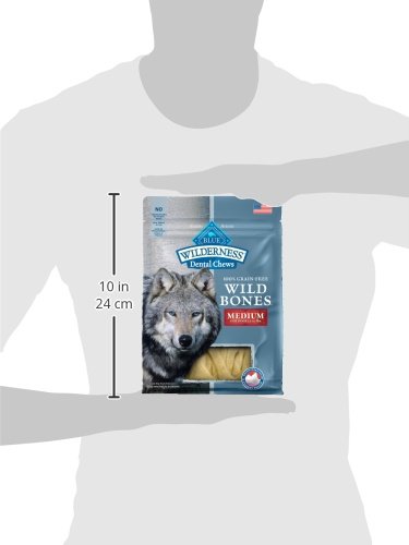 Blue Buffalo Wilderness Wild Bones Grain Free Dental Chews Dog Treats, Medium 10-oz Bag thumbnail