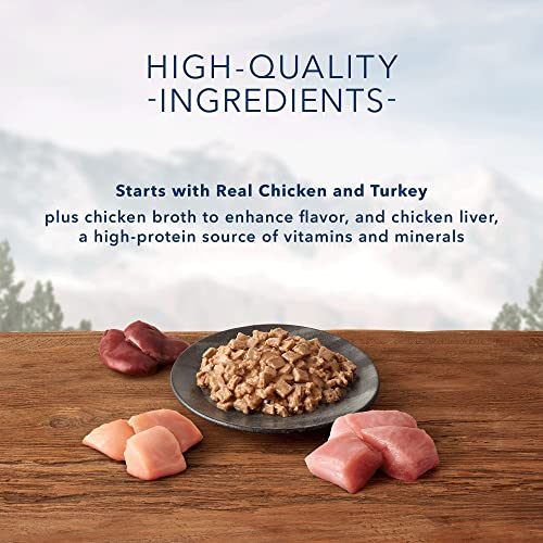 Blue Buffalo Wilderness Wild Delights High Protein Grain Free, Natural Adult Flaked Wet Cat Food, Chicken & Turkey 5.5 Oz Cans (Pack of 24) thumbnail