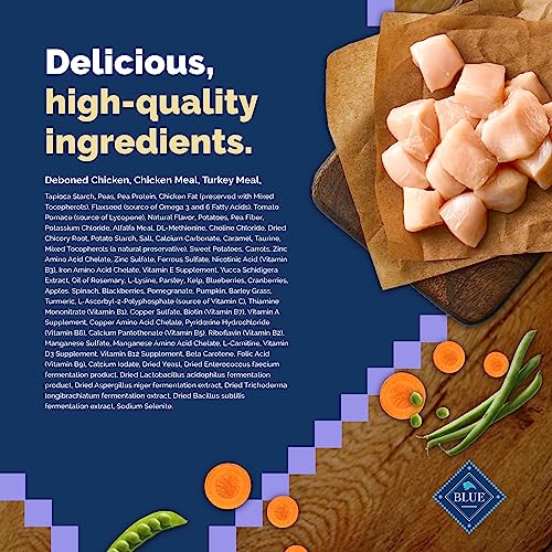 Blue Buffalo Cat Food for Mature Cats, Natural Chicken Recipe, Senior Dry Cat Food, 5 Lb Bag thumbnail