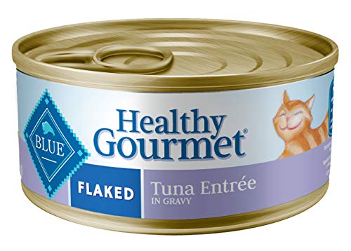 Blue Buffalo Healthy Gourmet Natural Adult Flaked Wet Cat Food Tuna 5.5-oz Cans (Pack of 24)