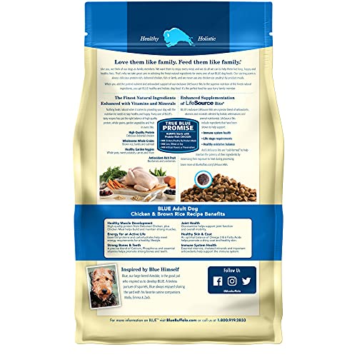 Blue Buffalo Life Protection Formula Natural Adult Dry Dog Food, Chicken and Brown Rice 6-lb thumbnail