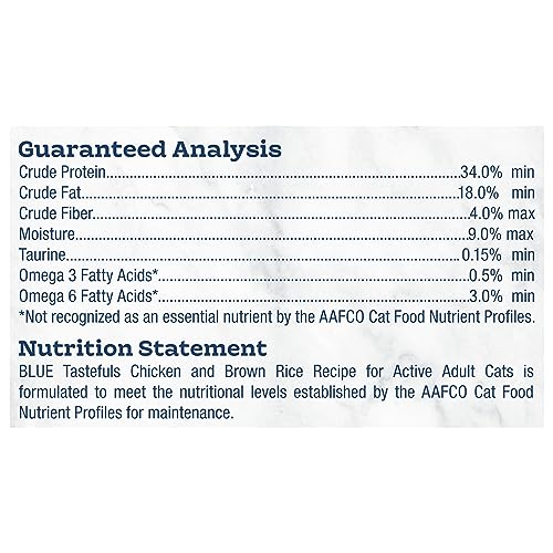 Blue Buffalo Tastefuls Active Natural Adult Dry Cat Food, Chicken 15lb Bag thumbnail
