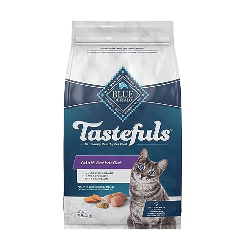 Blue Buffalo Tastefuls Active Natural Adult Dry Cat Food, Chicken 7lb Bag