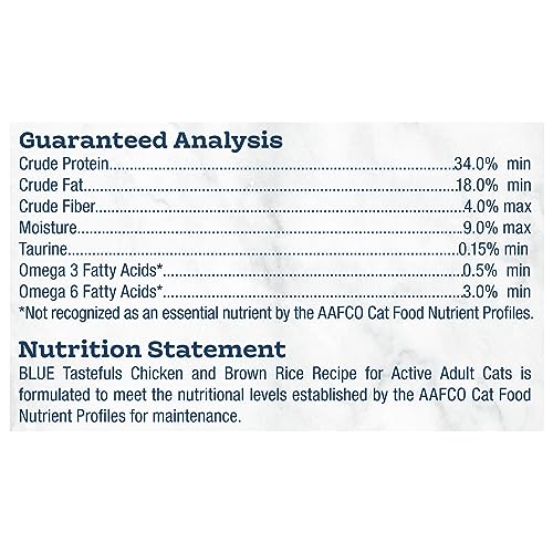 Blue Buffalo Tastefuls Active Natural Adult Dry Cat Food, Chicken 7lb Bag thumbnail