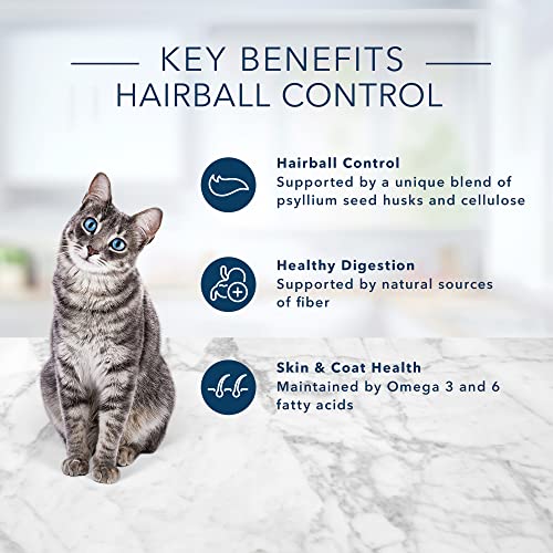 Blue Buffalo Tastefuls Hairball Control Natural Adult Dry Cat Food, Chicken, 15lb Bag thumbnail