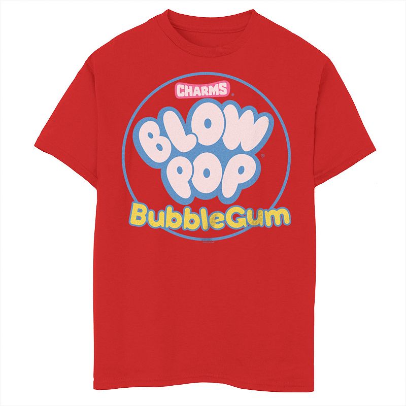 Boys 6-20 Charms Blow Pop Bubble Gum Simple Logo Graphic Tee, Boy's,