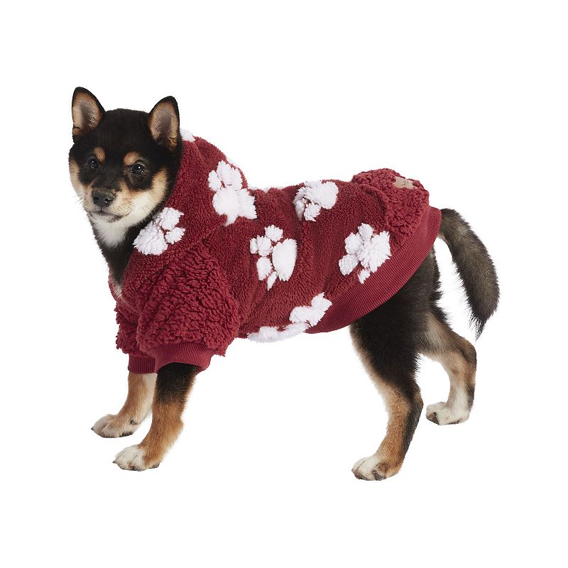 Koolaburra by UGG Maggie Sherpa Pet Hoodie, Size: Medium, Red