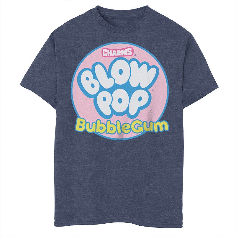 Boys 8-20 Charms Blow Pop Bubble Gum Simple Logo V2.0 Graphic Tee, Boy's, Size: XS, Blue