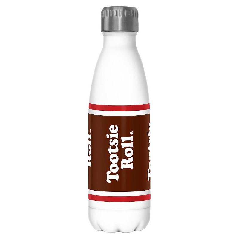 Tootsie Roll Wrap 17-oz. Stainless Steel Water Bottle, White