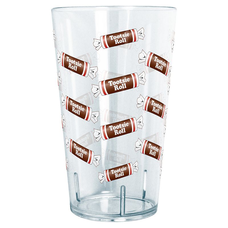 Tootsie Roll Toss Pattern 24-oz. Tritan Tumbler, Clear
