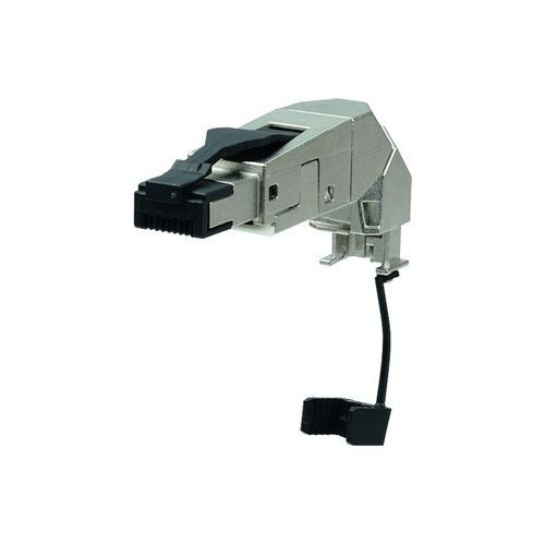 Metz Connect 130E405042-E RJ45 Plug Black Cat.6A Tool-Free IP20 10