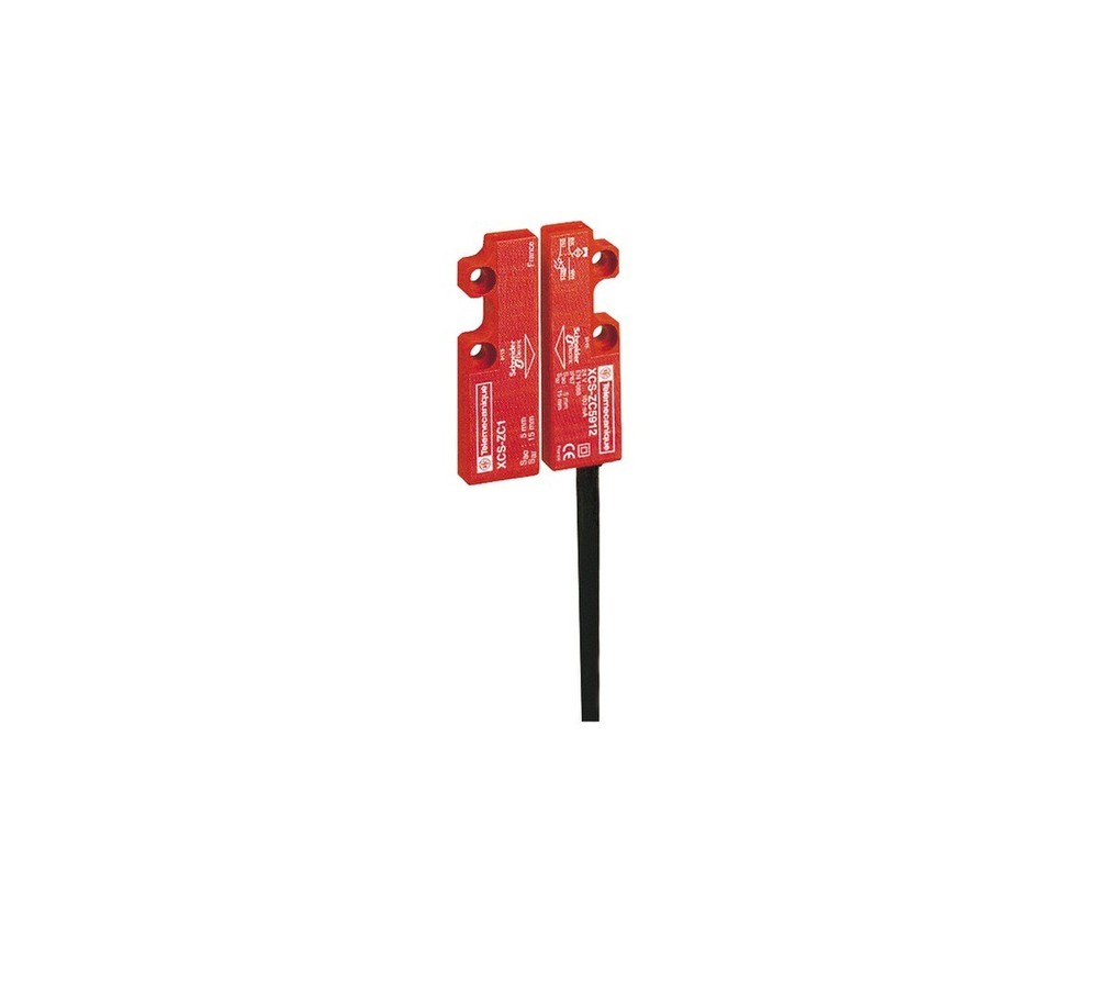Telemecanique Sensors XCS-DMC Series Magnetic Non-Contact Safety Switch, Plastic Housing, 100 V Dc, 2 NC, Cable
