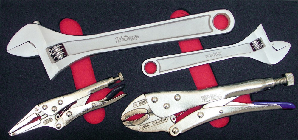 5999-171 ProForm Gripzangen- Und Rollgabelschlüssel Einlage 4tlg