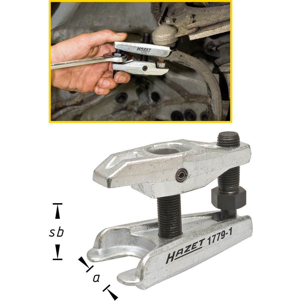 HAZET 1779-1 Puller, Ball Joint Tool Steel