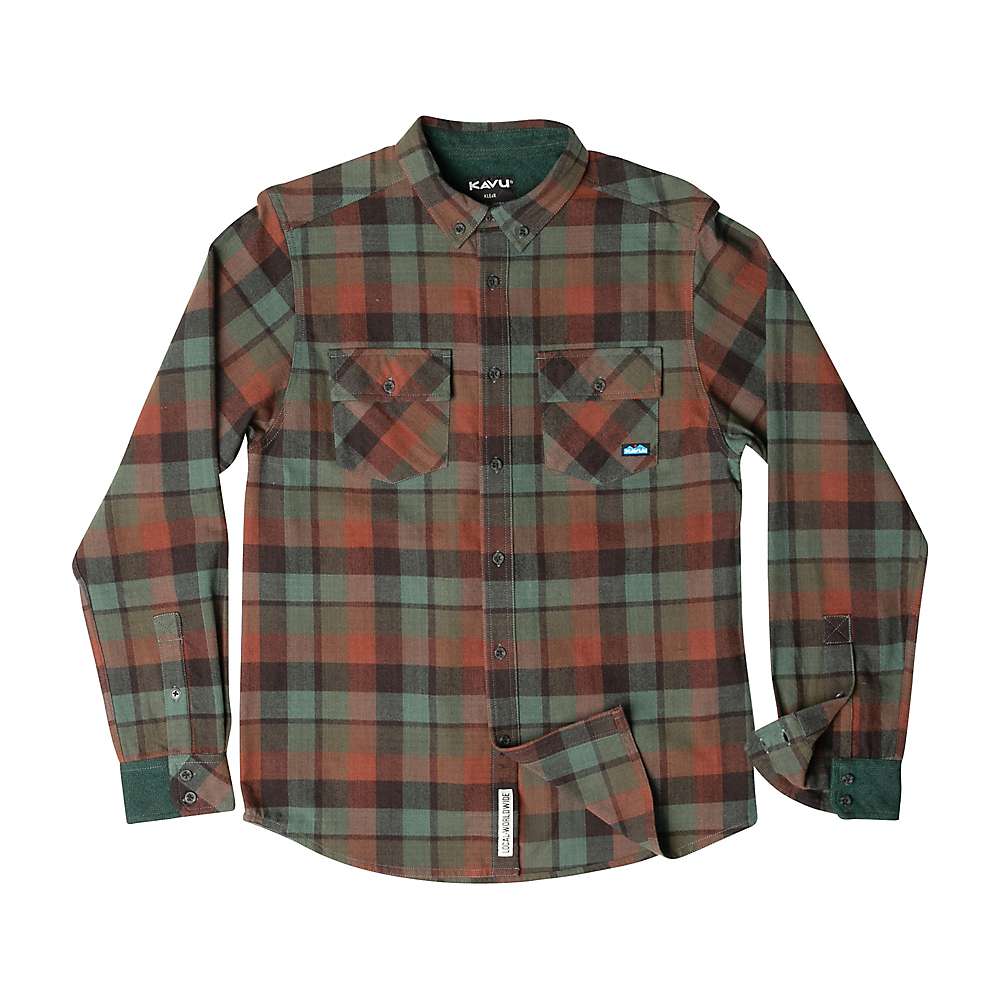 KAVU Men's Buffaroni Shirt - Small - Elder Leaf