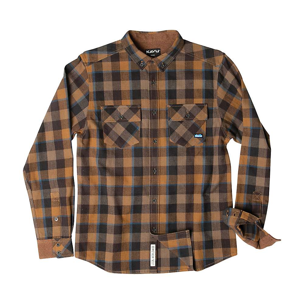 KAVU Men's Buffaroni Shirt - Medium - Walnut Hills