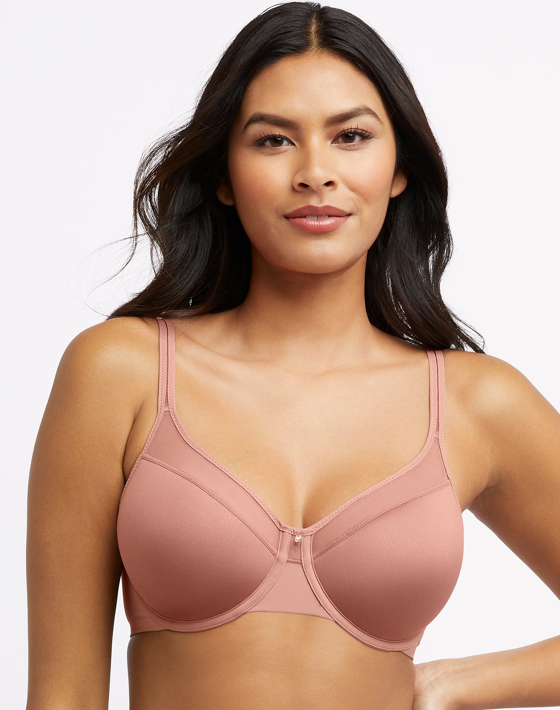 Bali Women's One Smooth U Illusion Neckline Bra - 3439, Pink, 38Dd